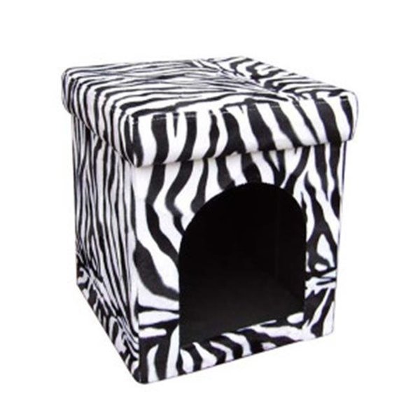 Ore Furniture Ore Furniture HB4374 15.75 in. Collapsible Zebra Pet House HB4374